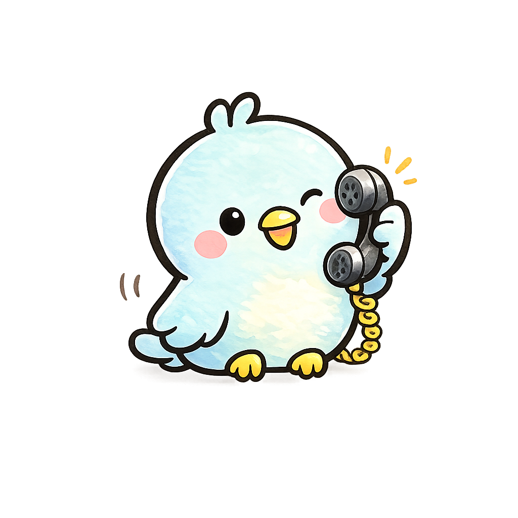 Friendly bird mascot